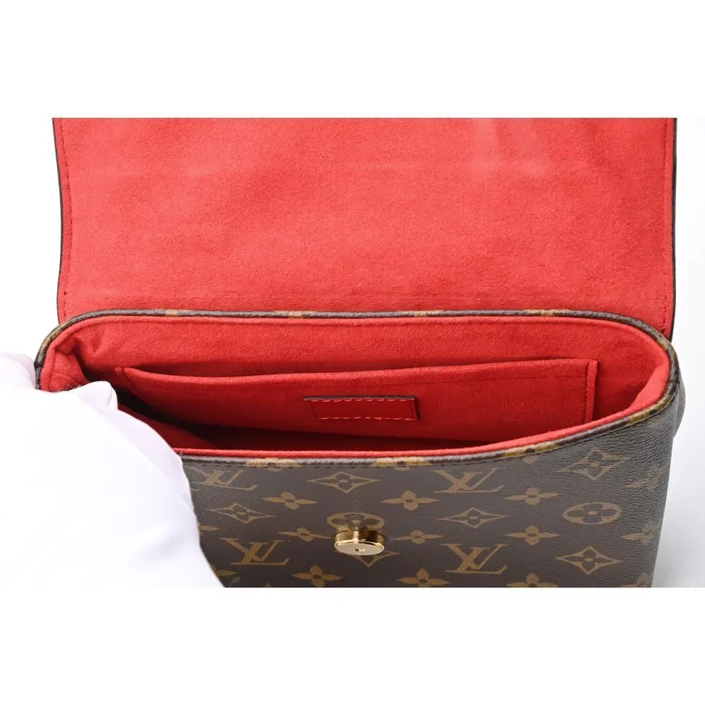 Louis Vuitton Monogram Locky BB Canvas calf Leather Shoulder Bag Red
